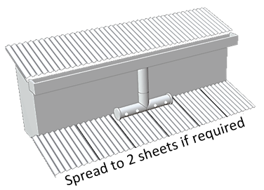 How to spread to 2 sheets