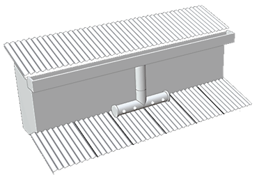 how to design a spreader to a lower roof